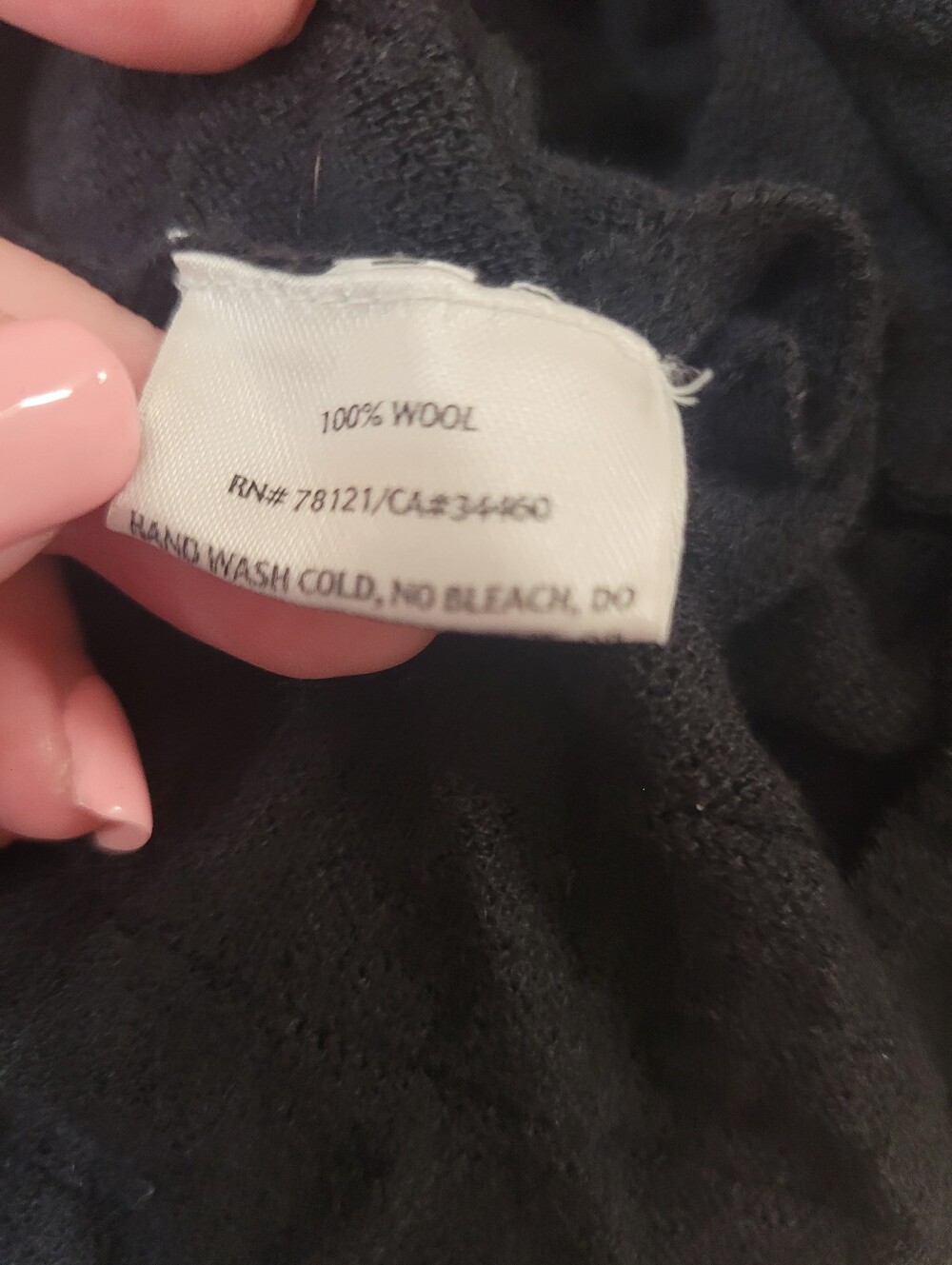NWOT Eileen Fisher Black 100% Wool Lightweight Cardigan Sweater Medium - Picture 6 of 7
